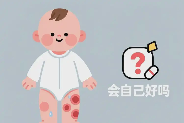 少兒大腿長濕疹不管它會自己好嗎(圖2)