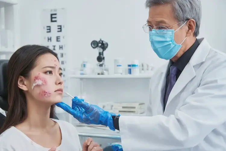 女性臉上出現(xiàn)濕疹可不可以徹底自愈(圖3)