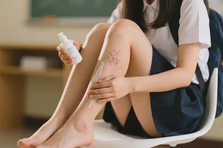 大學(xué)生四肢偶爾起濕疹能夠徹底治愈嗎(圖3)