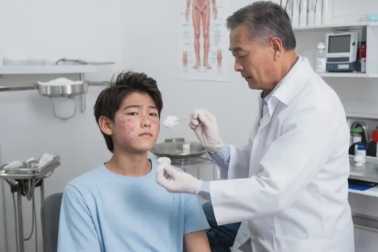 青少年面部有濕疹能徹底自愈嗎(圖3)