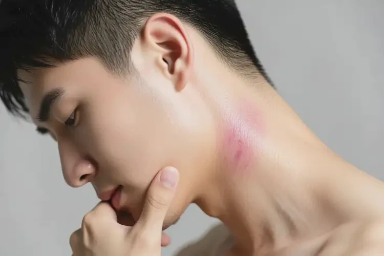 男生脖子起濕疹能靠自己自愈嗎(圖2)