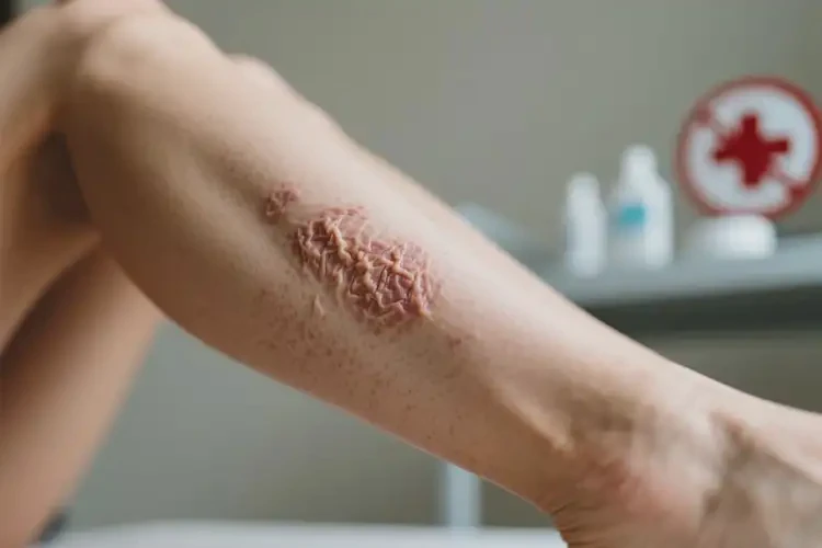 女生小腿有濕疹不管它會自己痊愈嗎(圖1)