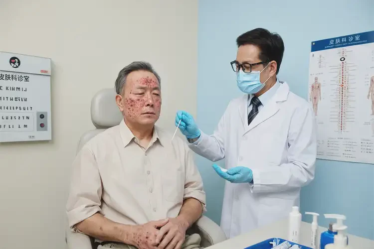 男性面部經(jīng)常長濕疹不管它會自己好嗎(圖3)