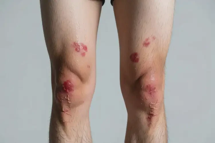 青年人大腿出濕疹不管它會(huì)自己痊愈嗎(圖3)