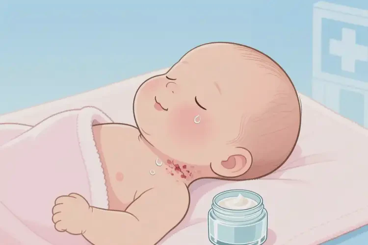 新生兒脖子偶爾起濕疹可不可以徹底自愈(圖3)