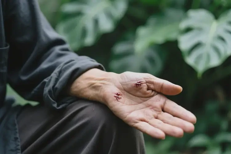 老人手臂長濕疹不管它會自己自愈嗎(圖1)