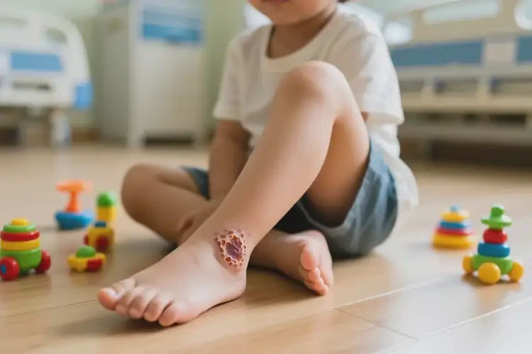 小孩腳上長濕疹可以徹底自愈嗎(圖3)