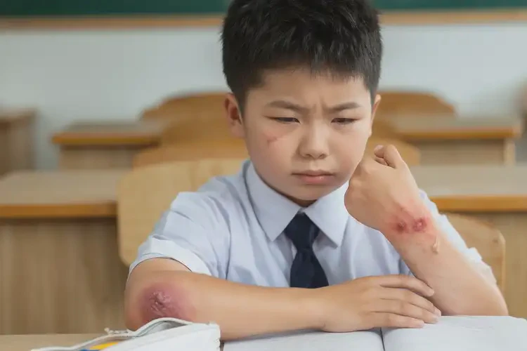 小學(xué)生手臂上有濕疹不管它會(huì)自己自愈嗎(圖4)