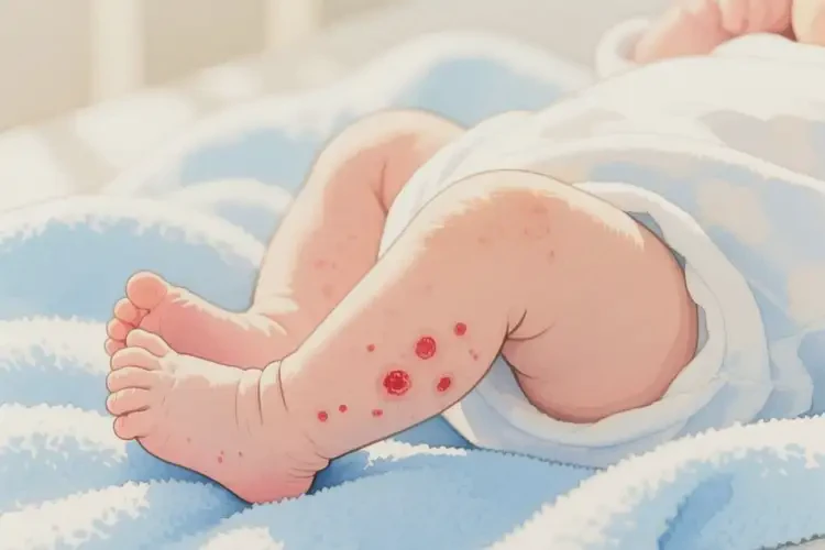 新生兒小腿容易起濕疹不管它會自己自愈嗎(圖4)