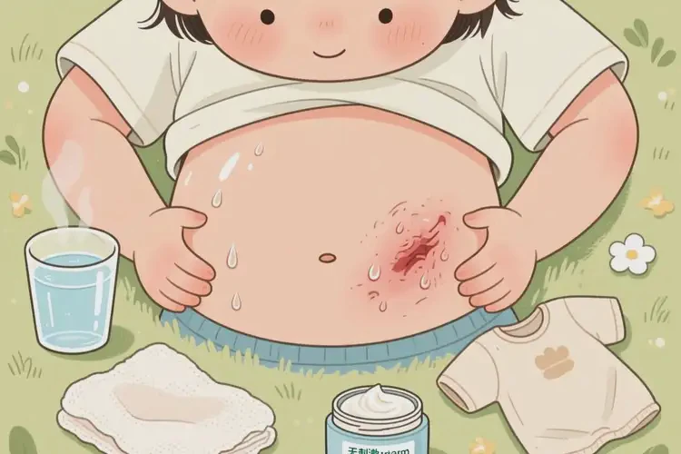 孩子肚子上起濕疹可以徹底自愈嗎(圖1)