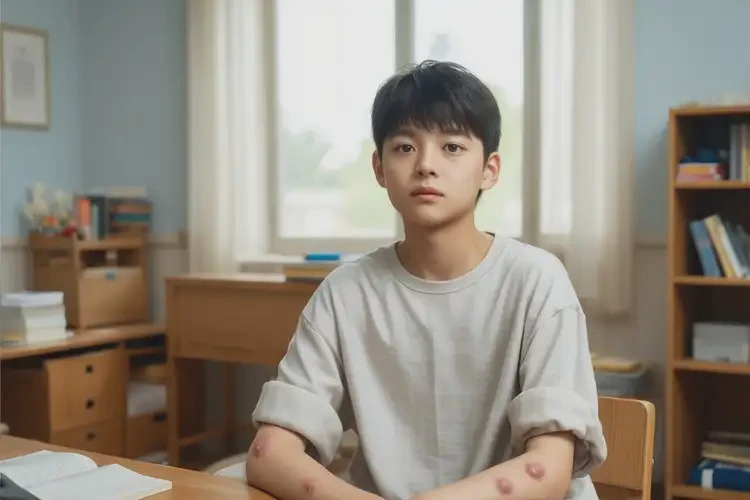 中學(xué)生手臂經(jīng)常長濕疹不管它會(huì)自己自愈嗎(圖2)