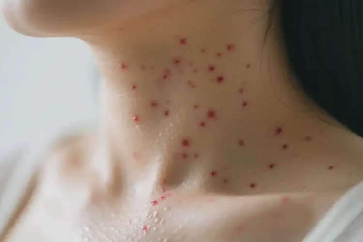 產(chǎn)婦脖子上起濕疹不管它會自己痊愈嗎(圖1)