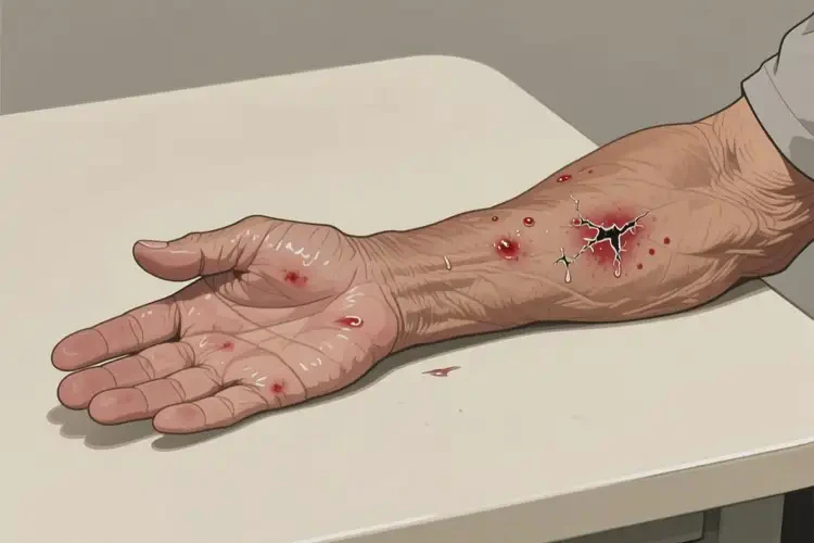 老年人手臂上出濕疹不管它會自己痊愈嗎(圖3)