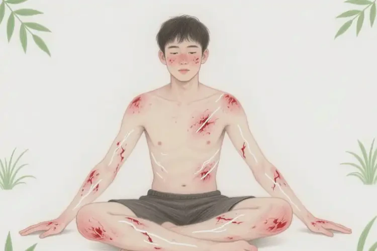 男生全身有濕疹能靠自己自愈嗎(圖1)