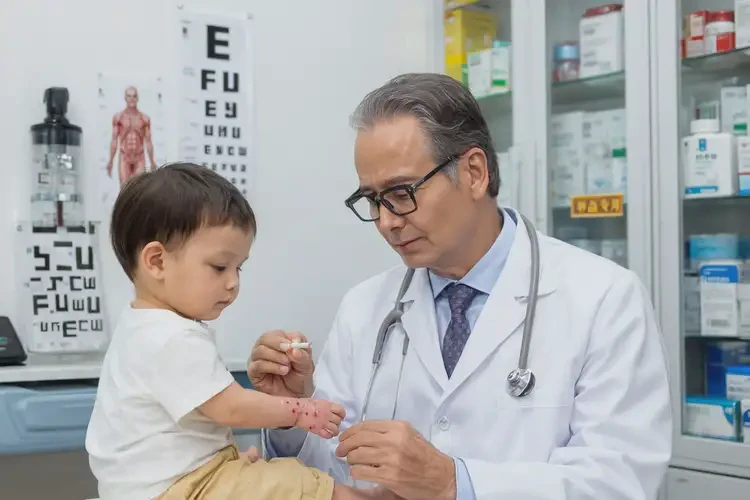 寶寶手臂出現(xiàn)濕疹能靠自己自愈嗎(圖2)