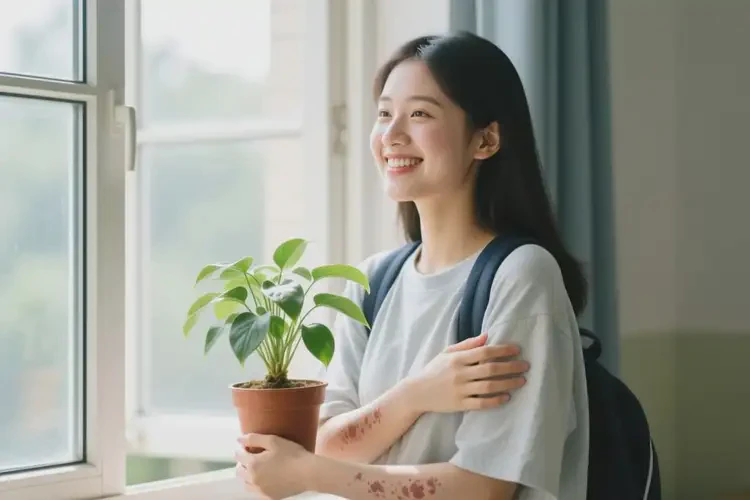 大學(xué)生四肢偶爾起濕疹能夠徹底治愈嗎(圖1)