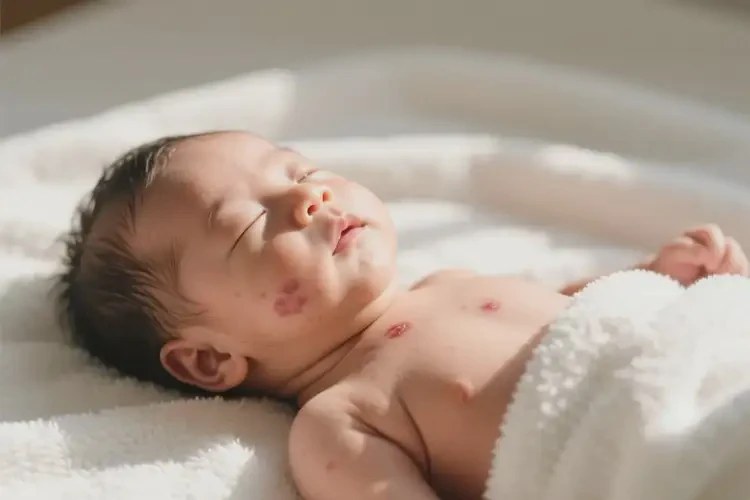 嬰兒脖子上偶爾起濕疹可以徹底自愈嗎(圖3)