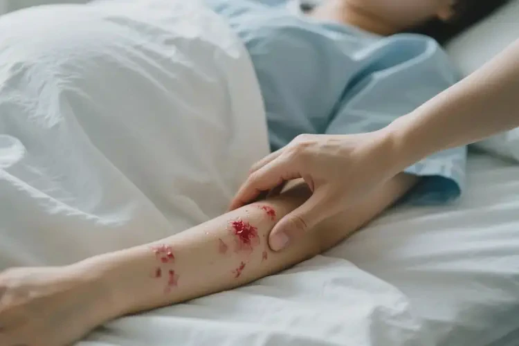 產(chǎn)婦手臂上經(jīng)常起濕疹不管它會(huì)自己痊愈嗎(圖1)