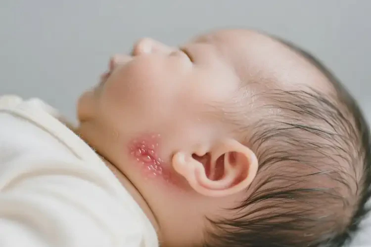 嬰兒脖子上經(jīng)常長濕疹可不可以徹底自愈(圖3)