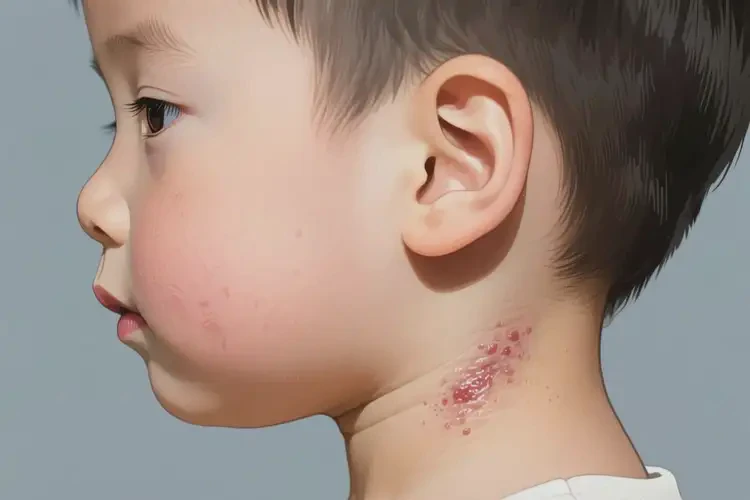 小孩脖子上长湿疹能靠自己自愈吗(图2)
