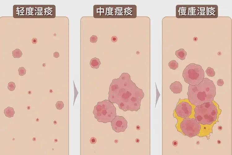 女人肚子上出現(xiàn)濕疹不管它會(huì)自己好嗎(圖2)