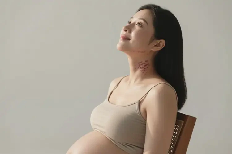 孕婦脖子長濕疹不管它會自己痊愈嗎(圖2)