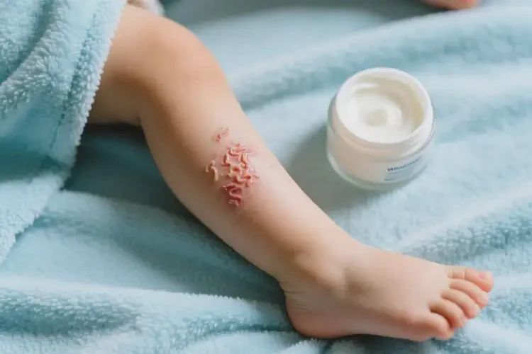 小学生大腿起湿疹不管它会自己自愈吗(图1)