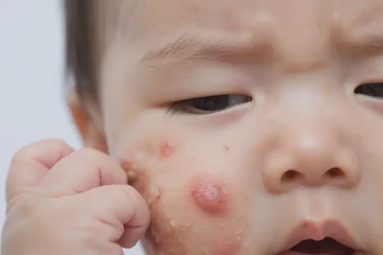 小兒身上起濕疹可以徹底自愈嗎(圖4)