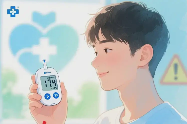 年輕人早上血糖17點(diǎn)4是糖尿病嗎(圖1)