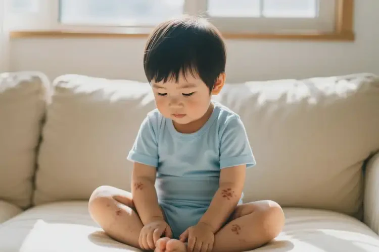 孩子全身偶尔长湿疹能靠自己自愈吗(图2)