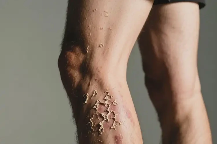 男生大腿长湿疹不管它会自己好吗(图2)