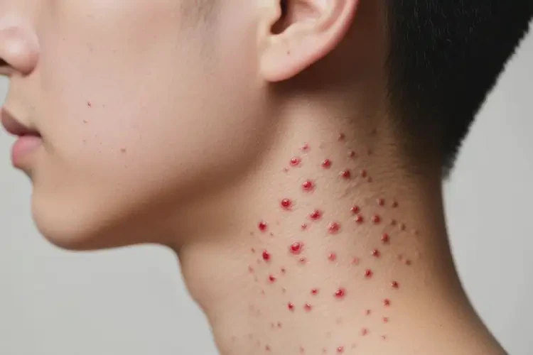 青年人脖子上偶尔长湿疹不管它会自己痊愈吗(图3)