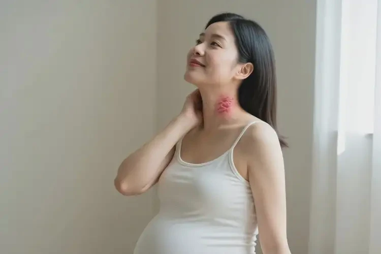 孕婦脖子長濕疹不管它會自己好嗎(圖3)