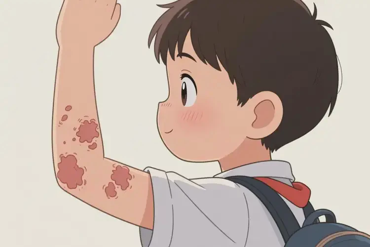 小學(xué)生手臂起濕疹不管它會(huì)自己痊愈嗎(圖2)
