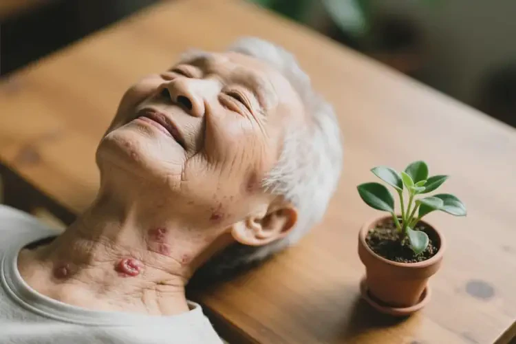 老人脖子偶爾起濕疹可以徹底自愈嗎(圖2)