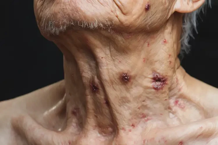 高齡老人脖子容易起濕疹不管它會(huì)自己痊愈嗎(圖4)