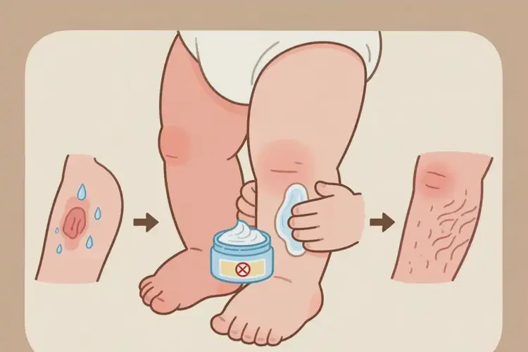 寶寶小腿上容易起濕疹能夠徹底治愈嗎(圖1)