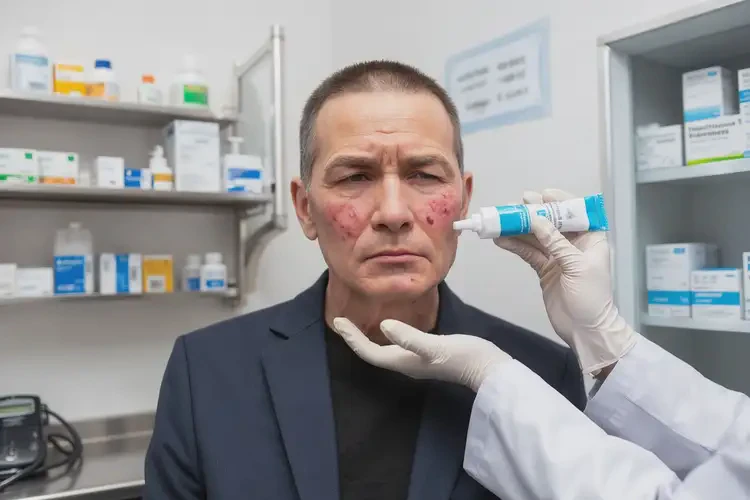 男人臉上起濕疹不管它會自己自愈嗎(圖2)