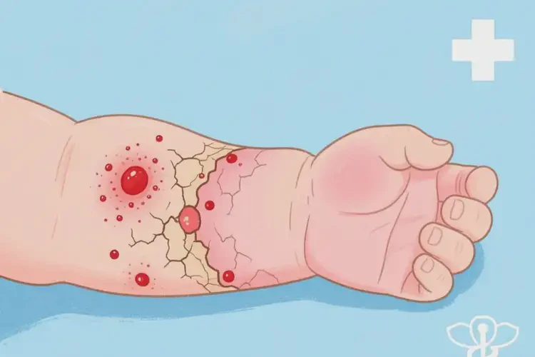 婴幼儿手臂出现湿疹能靠自己自愈吗(图2)