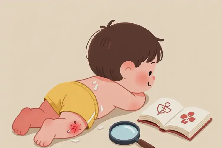 儿童屁股起湿疹不管它会自己痊愈吗(图2)