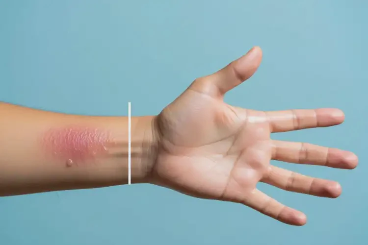 男性手臂上容易起湿疹可不可以彻底自愈(图1)