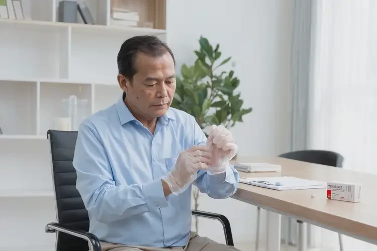 男性手上出現(xiàn)濕疹不管它會(huì)自己痊愈嗎(圖1)