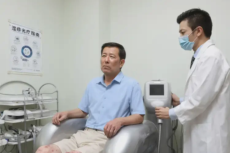 男人四肢長濕疹不管它會(huì)自己痊愈嗎(圖2)