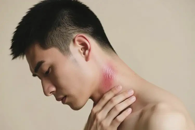 男生脖子上偶爾起濕疹不管它會自己好嗎(圖2)