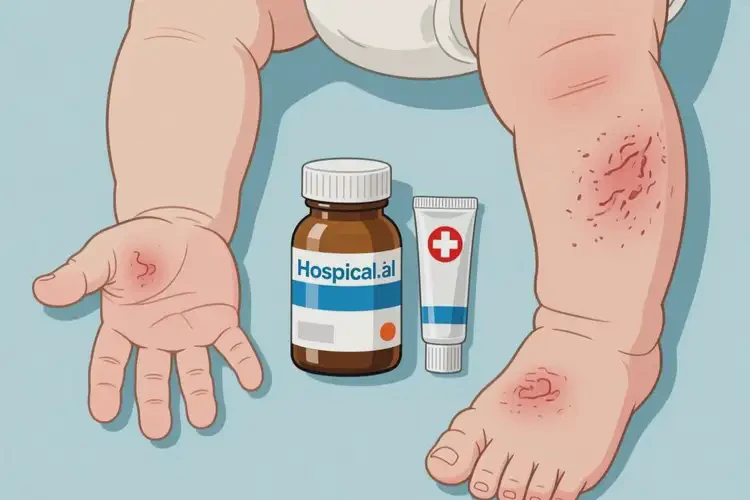 嬰兒四肢出濕疹能夠徹底治愈嗎(圖2)