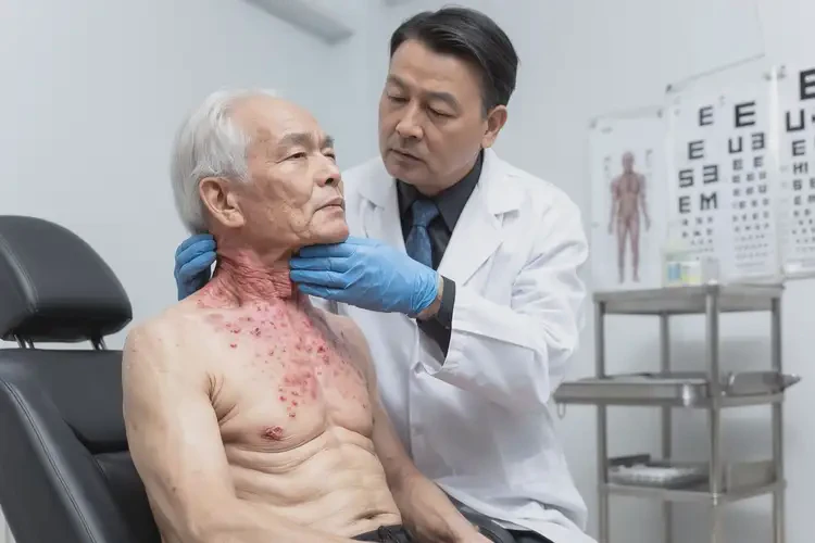 高齡老人脖子容易起濕疹不管它會(huì)自己痊愈嗎(圖3)