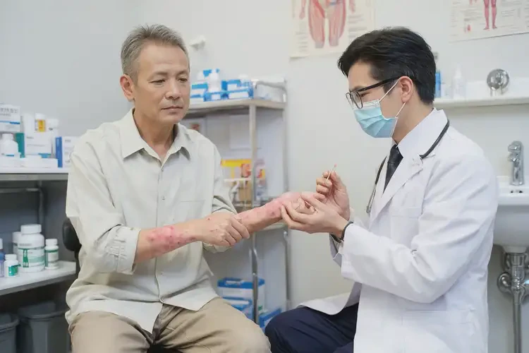 男性手上起濕疹不管它會(huì)自己自愈嗎(圖3)