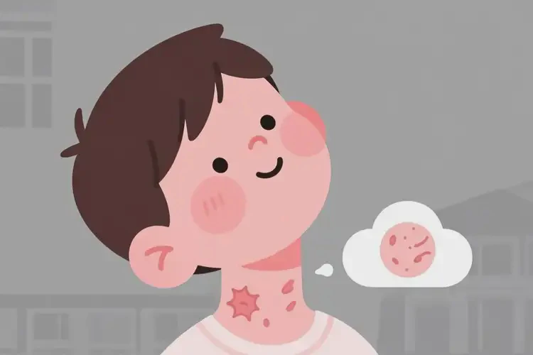 男生脖子有濕疹不管它會自己好嗎(圖2)