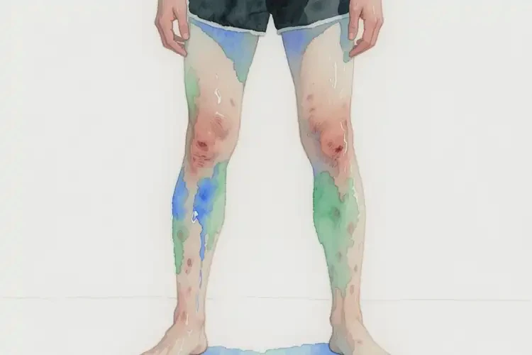 青年人大腿起濕疹不管它會自己痊愈嗎(圖2)