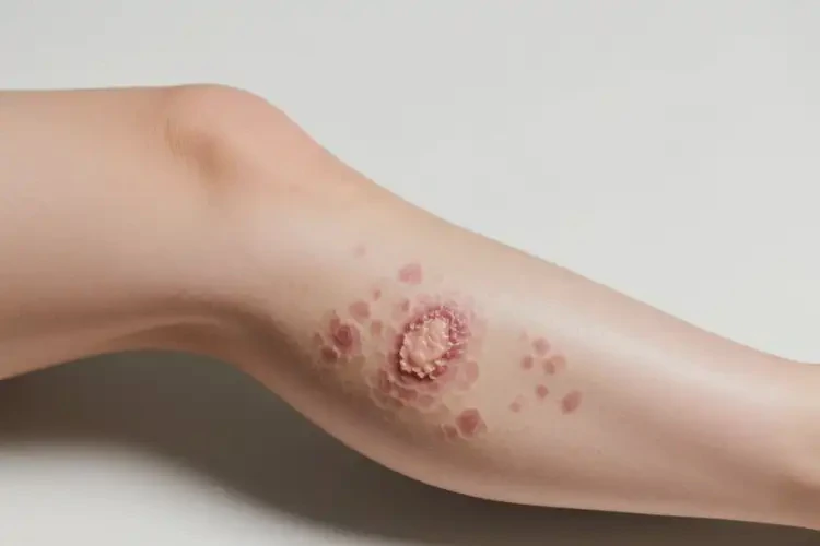 產(chǎn)婦大腿上起濕疹不管它會(huì)自己好嗎(圖2)